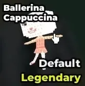 Ballerina Cappuccina, an Italian brainrot character in Pocket Brawl